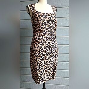 Leopard Print Sleeveless Dress